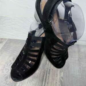 Croft & Barrow Elegant Black W Size 8 with 3” Heels Sandal